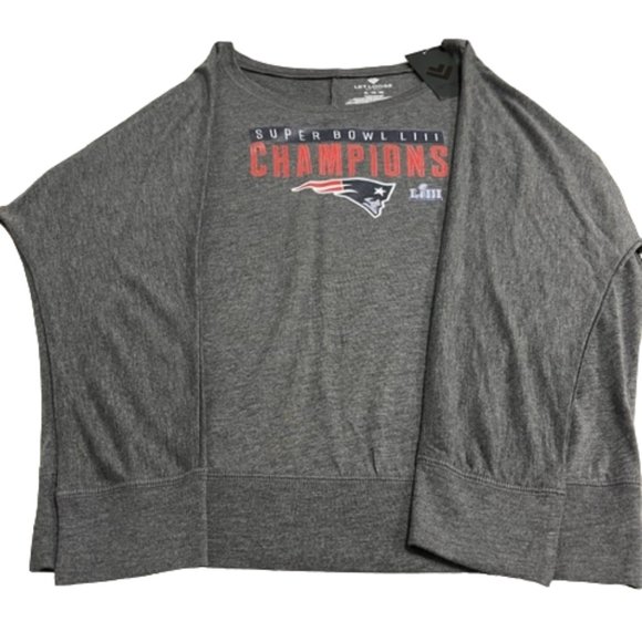 LET LOOSE By RNL New England Patriots Super Bowl LIII Champions T-Shirt NWT - Picture 9 of 16